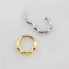 BAMBOO BONE LIKE 316L SURGICAL STEEL DAITH SEPTUM HINGED SEGMENT RING